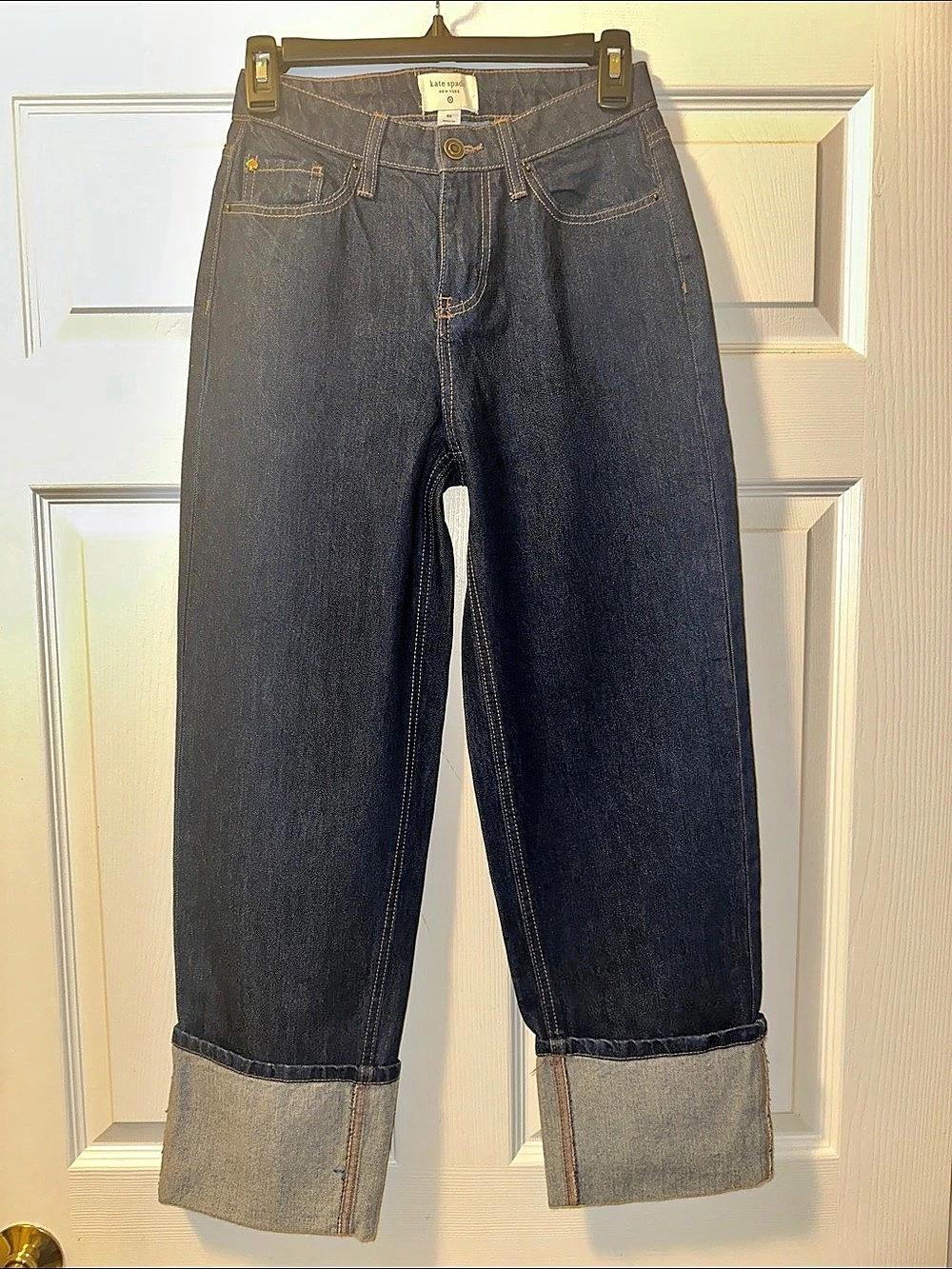 Women’s Kate Spade New York Wide Leg Cuffed Denim Jeans - Size 00